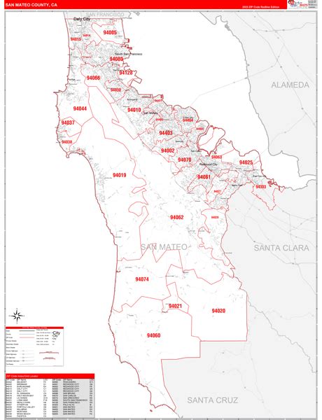 San Carlos, CA ZIP Code, Map and Demographics.